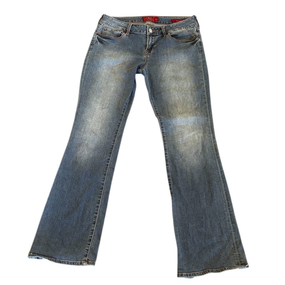 Lucky Brand‎ Leyla Boot Mid Rise Blue Jean Size 8 / 29 Reg